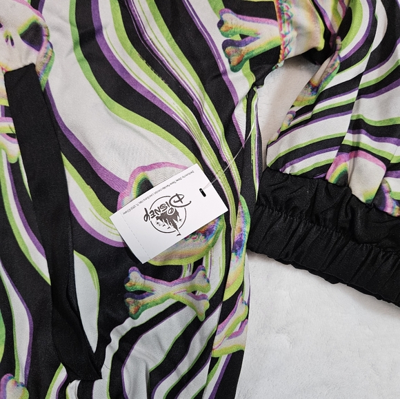 Disney Theme Park NBC Jack Skellington All Over Print Zip Up Jacket Large - Picture 5 of 11